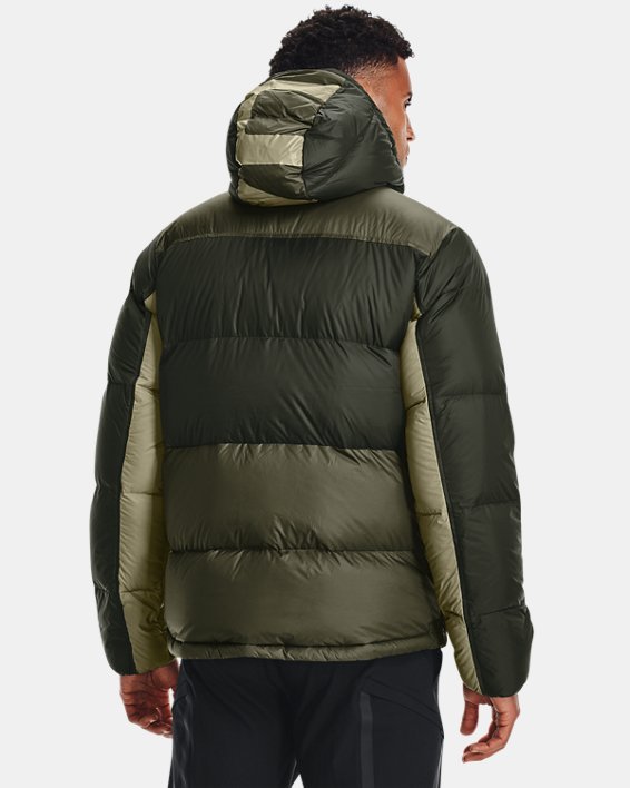 Men's ColdGear® Infrared Down Blocked Jacket, Green, pdpMainDesktop image number 1